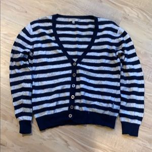 Burberry wool/cashmere cardigan sweater sz large
